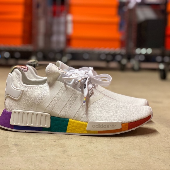 men's adidas originals nmd r1 pride casual shoes